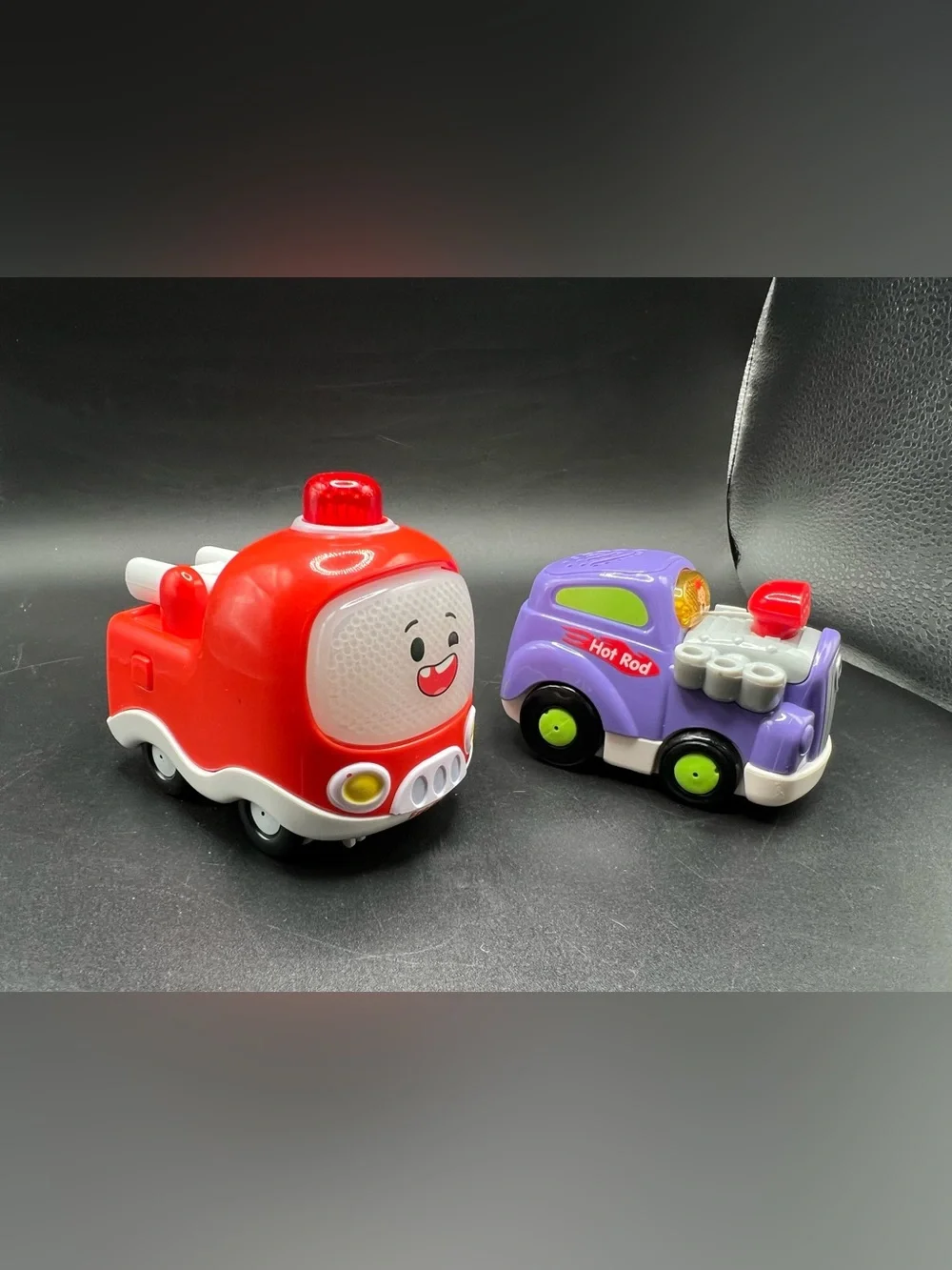Vtech Go Go Smart Wheels Cars Fire Truck and Hot Rod Light and Sound Works